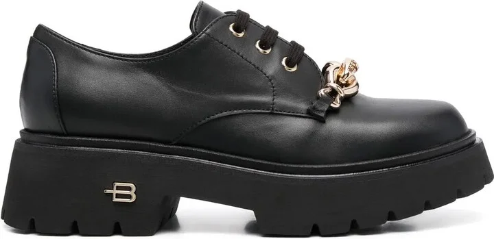 Logo-Plaque Lace-Up Chunky Shoes