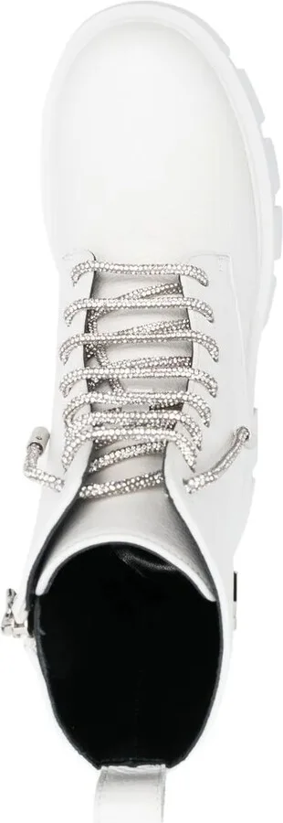 Logo-Plaque Lace-Up Leather Boots - Image 4