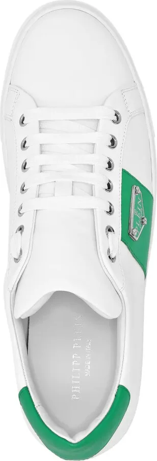 Logo-Plaque Lace-Up Sneakers - Image 3