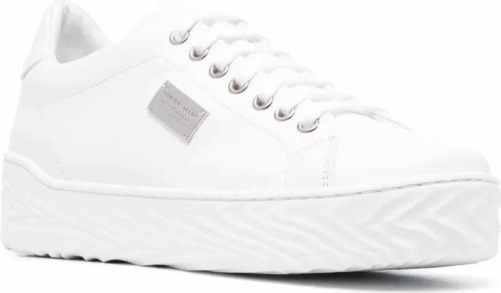 Logo-Plaque Lace-Up Sneakers - Image 2