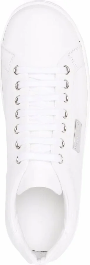Logo-Plaque Lace-Up Sneakers - Image 4