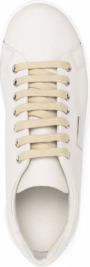 Logo-Plaque Lace-Up Sneakers - Image 4