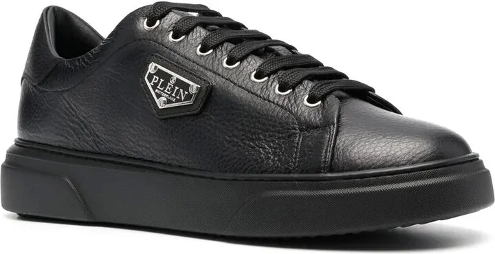 Logo-Plaque Lace-Up Sneakers - Image 2