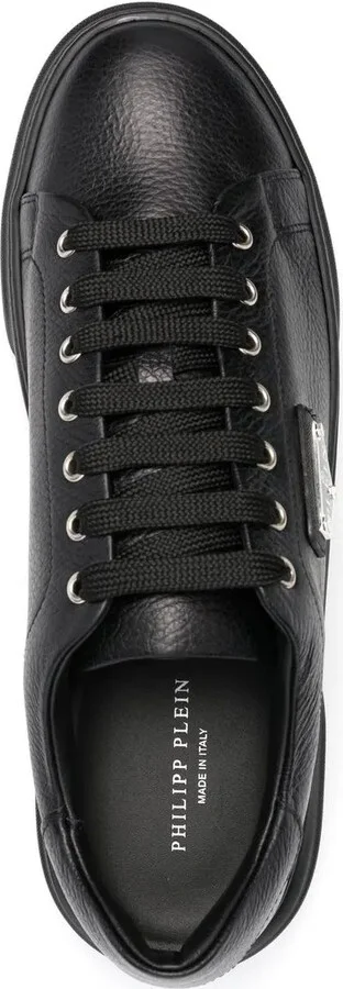 Logo-Plaque Lace-Up Sneakers - Image 4