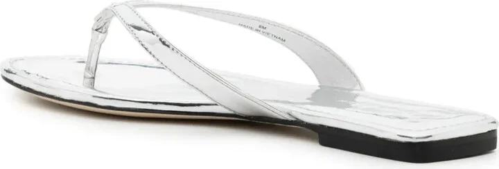 Logo-Plaque Laminated Flip-Flops - Image 3