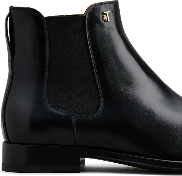 Logo-Plaque Leather Ankle Boots - Image 5