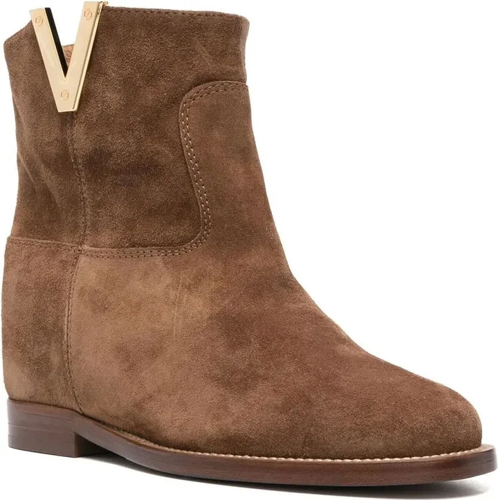Logo-Plaque Leather Ankle Boots - Image 2