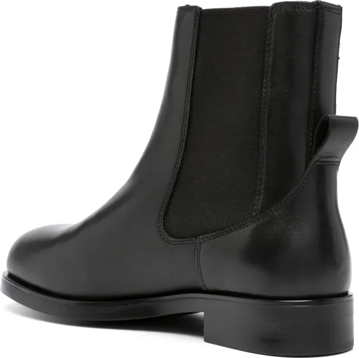 Logo-Plaque Leather Ankle Boots - Image 3