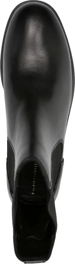 Logo-Plaque Leather Ankle Boots - Image 4