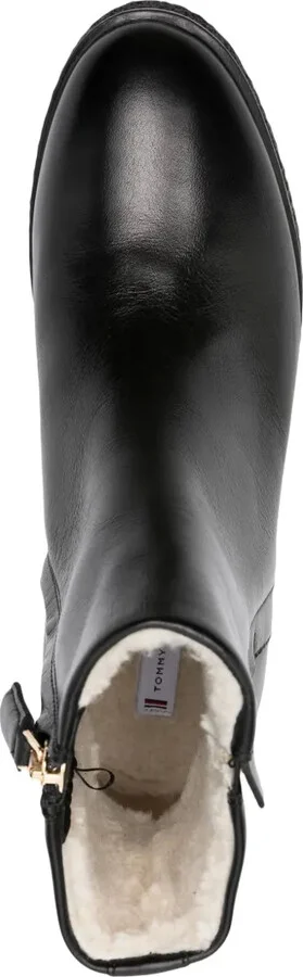 Logo-Plaque Leather Ankle Boots - Image 4