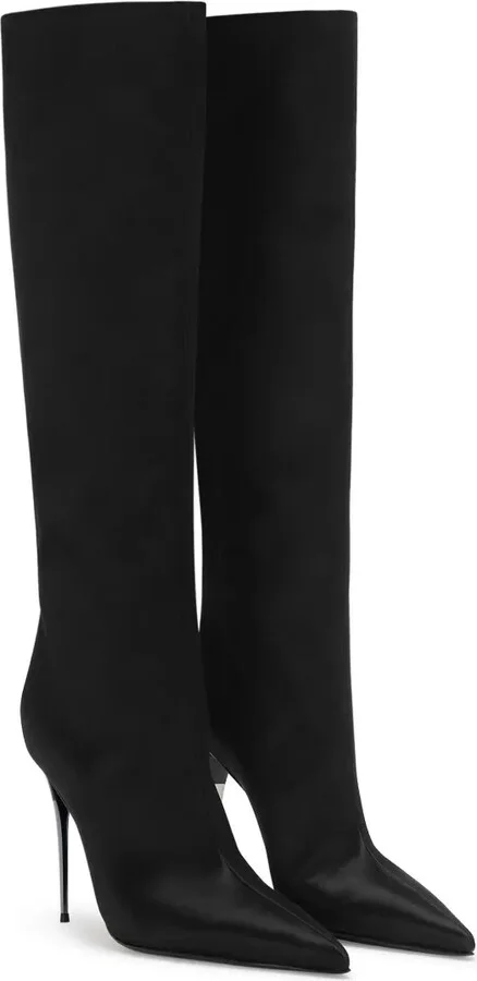 Logo-Plaque Leather Boots - Image 2