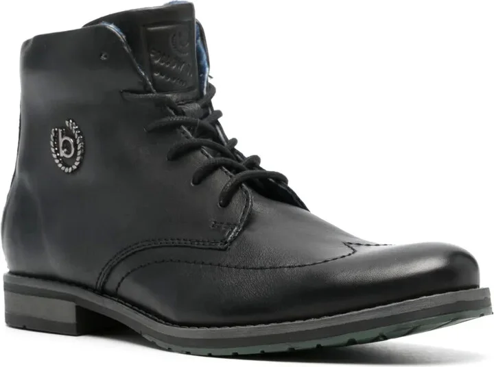 Logo-Plaque Leather Boots - Image 2