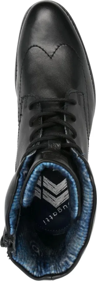 Logo-Plaque Leather Boots - Image 4