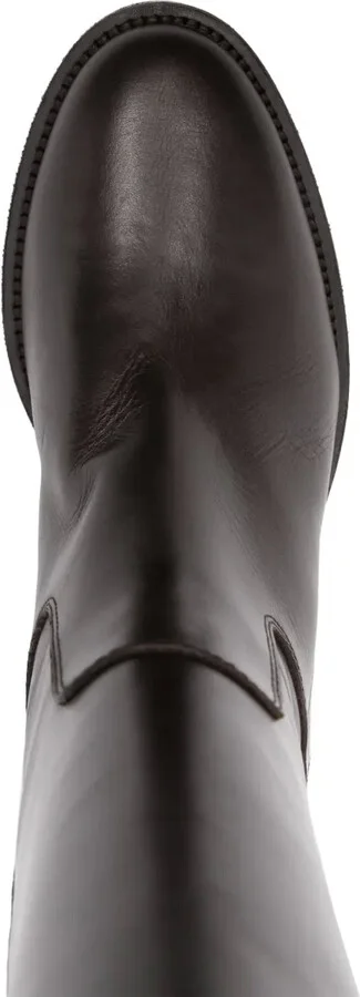 Logo-Plaque Leather Boots - Image 4