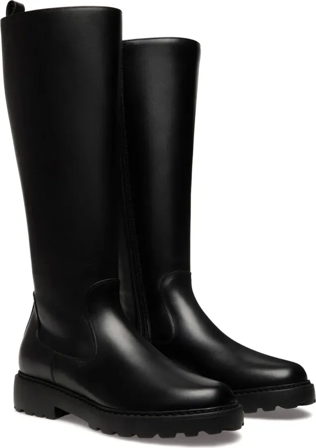 Logo-Plaque Leather Boots - Image 2