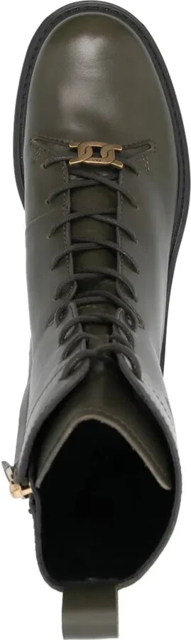 Logo-Plaque Leather Boots - Image 4