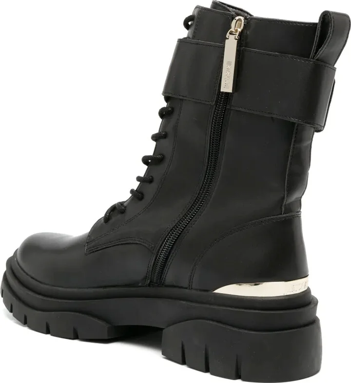 Logo-Plaque Leather Boots - Image 3