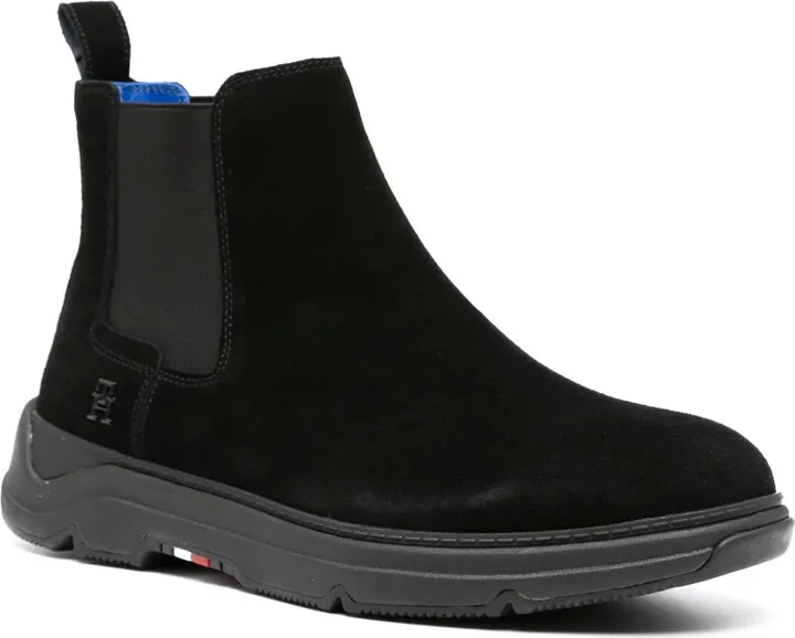 Logo-Plaque Leather Boots - Image 2