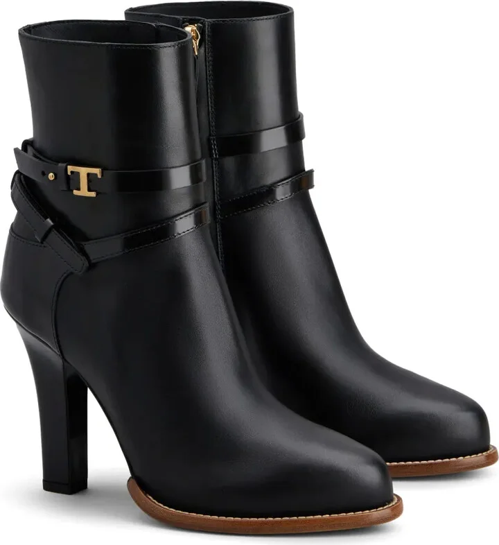 Logo-Plaque Leather Boots - Image 2
