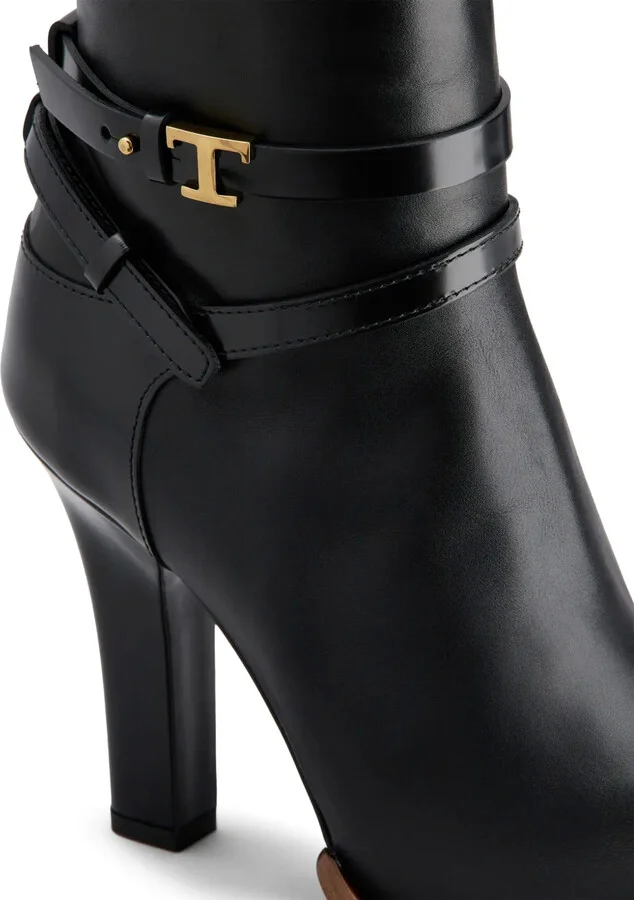 Logo-Plaque Leather Boots - Image 5
