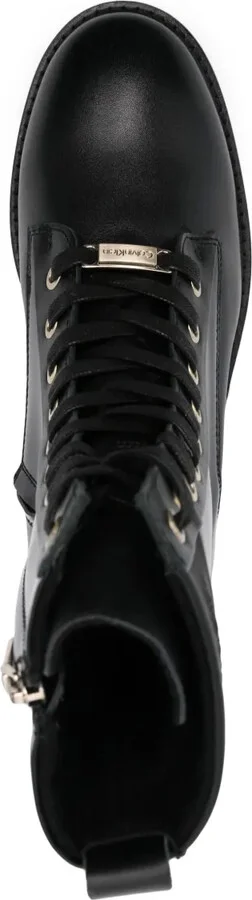Logo-Plaque Leather Boots - Image 4