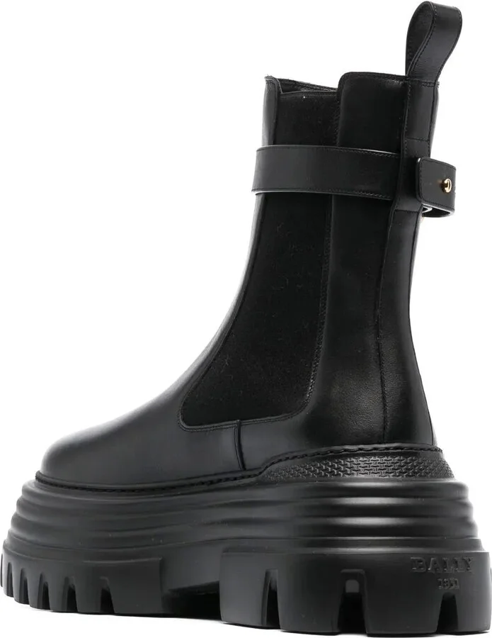 logo-plaque leather Chelsea boots - Image 3