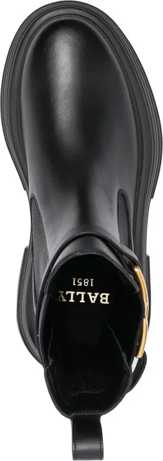 logo-plaque leather Chelsea boots - Image 4