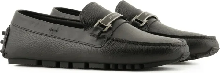 Logo-Plaque Leather Driving Shoes - Image 2