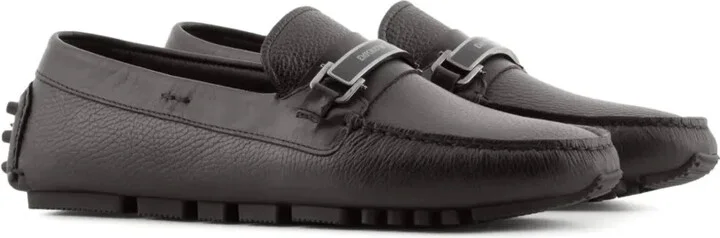 Logo-Plaque Leather Driving Shoes - Image 2