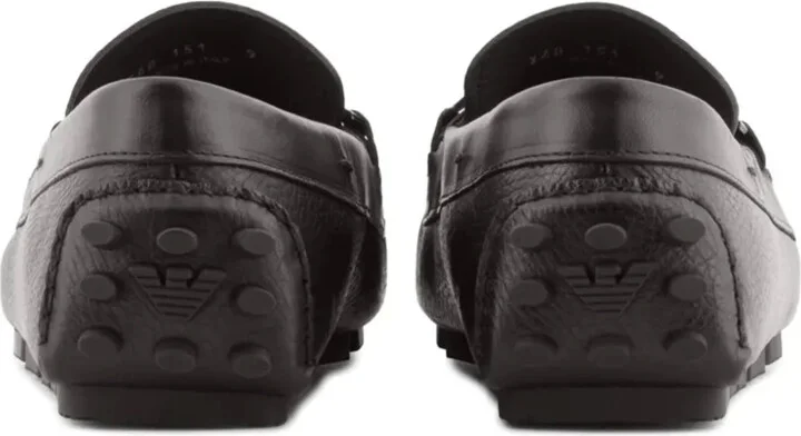 Logo-Plaque Leather Driving Shoes - Image 3