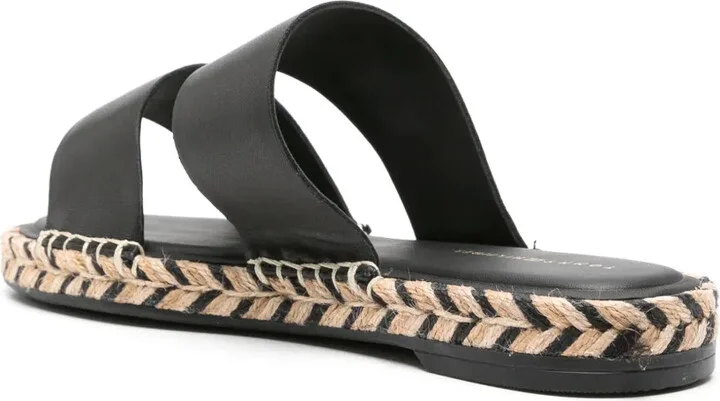 Logo-Plaque Leather Espadrilles - Image 3