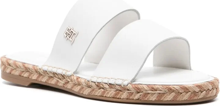 Logo-Plaque Leather Espadrilles - Image 2