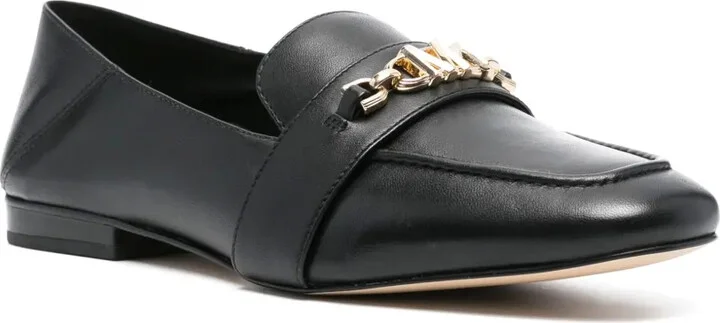 Logo-Plaque Leather Loafers - Image 2