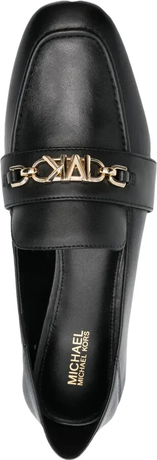 Logo-Plaque Leather Loafers - Image 4