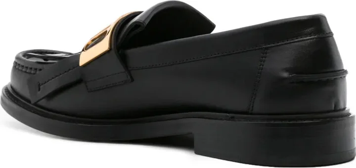 Logo-Plaque Leather Loafers - Image 3
