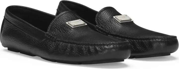 Logo-Plaque Leather Loafers - Image 2