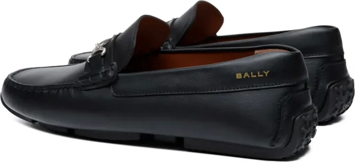 Logo-Plaque Leather Loafers - Image 3