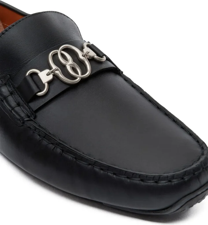 Logo-Plaque Leather Loafers - Image 4