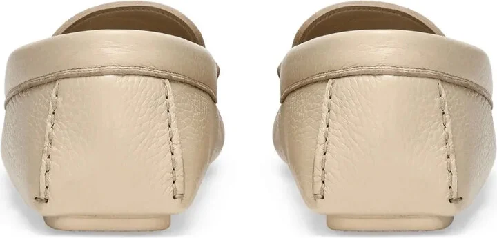 Logo-Plaque Leather Loafers - Image 3