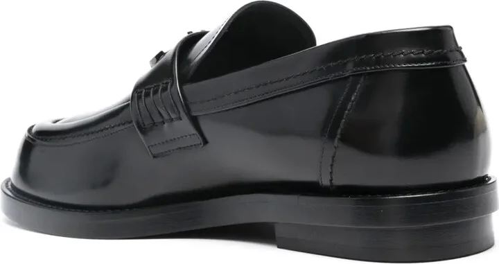 Logo-Plaque Leather Loafers - Image 3