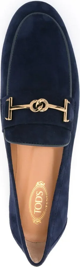 Logo-Plaque Leather Loafers - Image 4