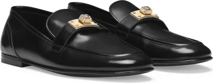 Logo-Plaque Leather Loafers - Image 2