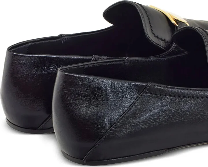 Logo-Plaque Leather Loafers - Image 3