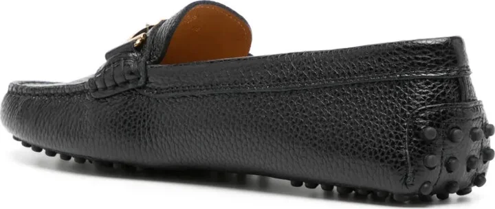 Logo-Plaque Leather Loafers - Image 3