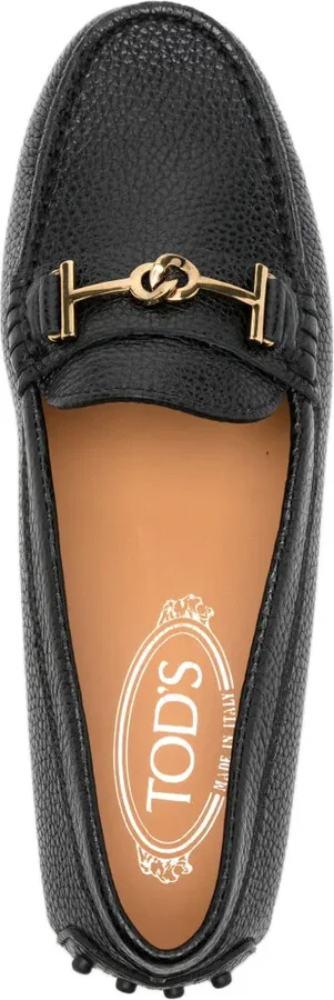 Logo-Plaque Leather Loafers - Image 4