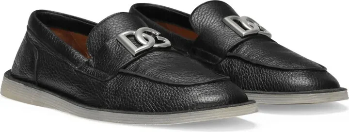 Logo-Plaque Leather Loafers - Image 2