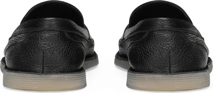 Logo-Plaque Leather Loafers - Image 3