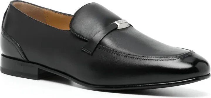 Logo-Plaque Leather Loafers - Image 2