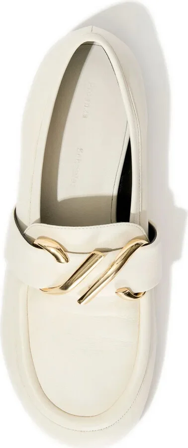 Logo-Plaque Leather Loafers - Image 4