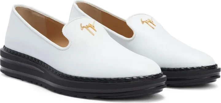 Logo-Plaque Leather Loafers - Image 2